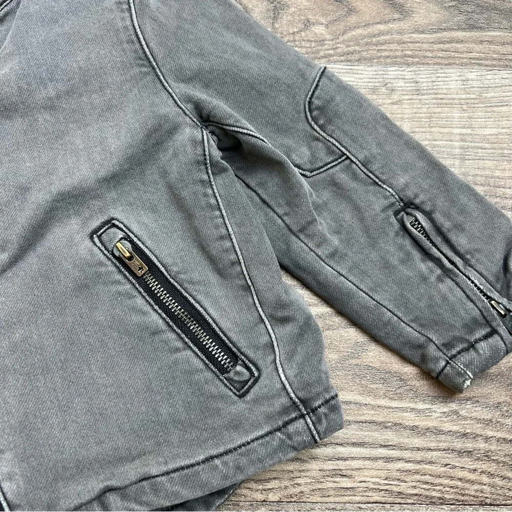 Ralph Lauren Grey Denim Moto Jacket 2T toddler
